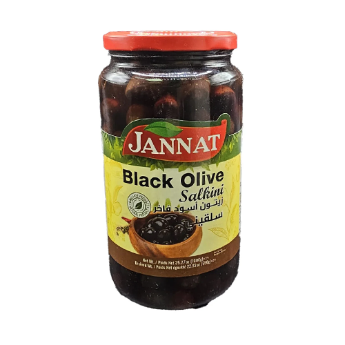 JANNAT SALKINI BLACK OLIVES 1000G