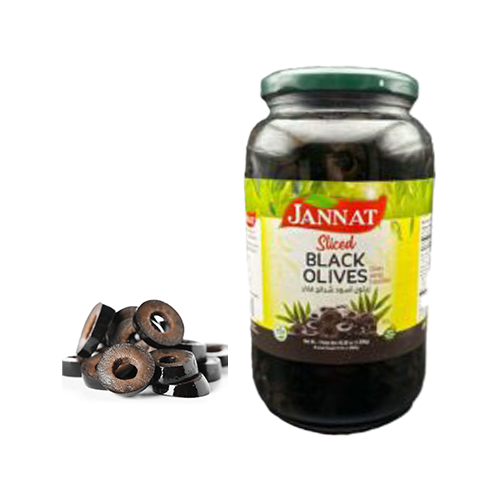 1114 Jannat Sliced Black Olive 1300g