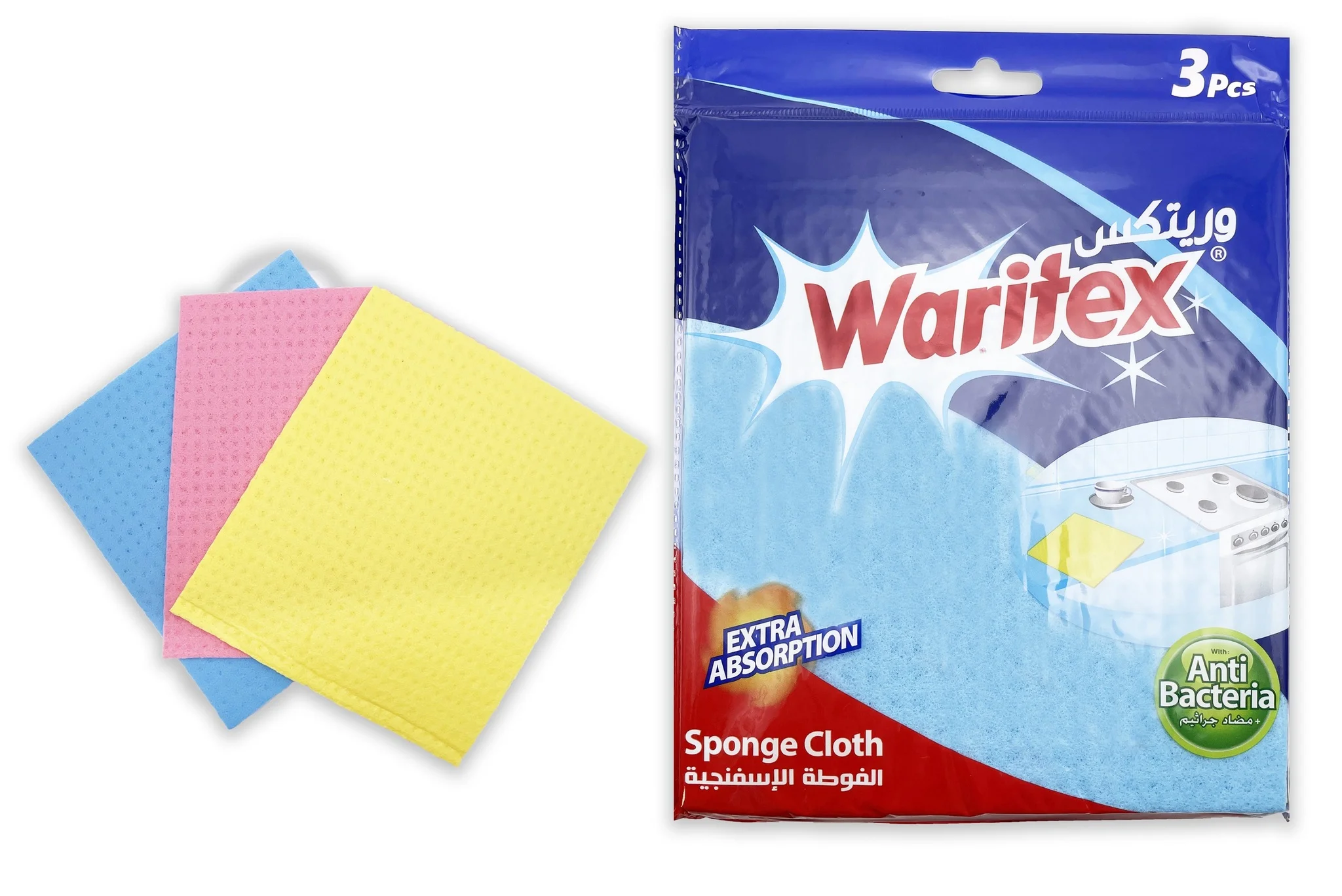 Waritex Sponge cloth Extra Absorption x3