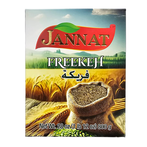 019 GREEN FREEKEH JANNAT CARTOON (800G x 12)